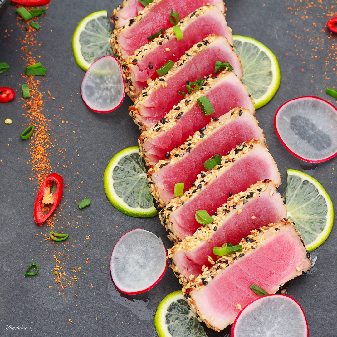 Thon yellowfin sashimi 200g - vue 3 - Poissonnerie Khachane Bruxelles